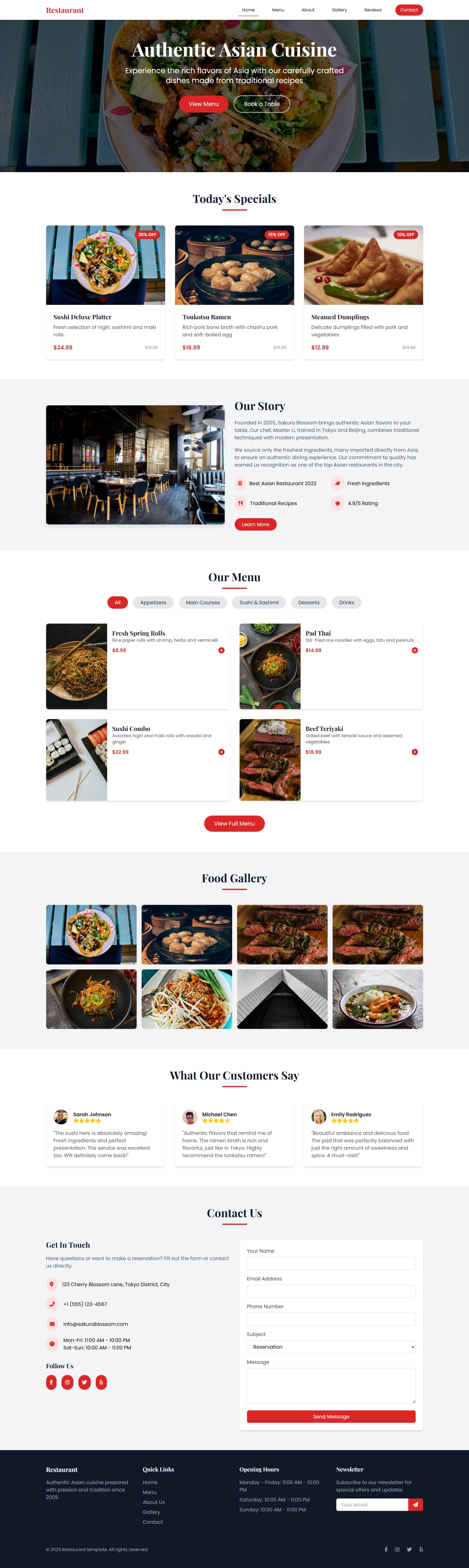 Restaurant-template